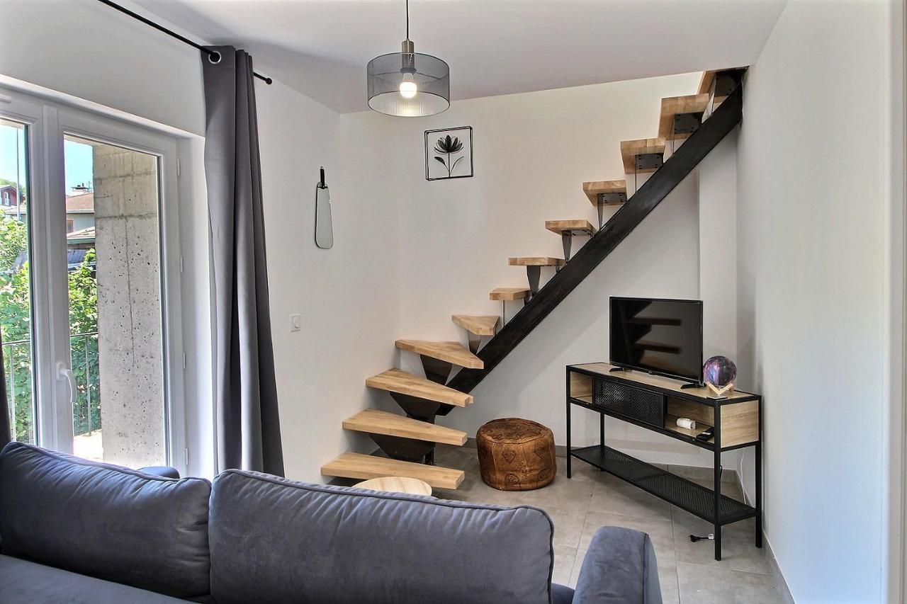 Apt Type 3 En Duplex Sur Evian Les Bains Vue Lac Bagian luar foto